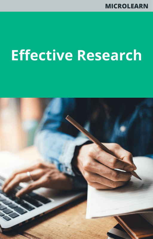Effective Research