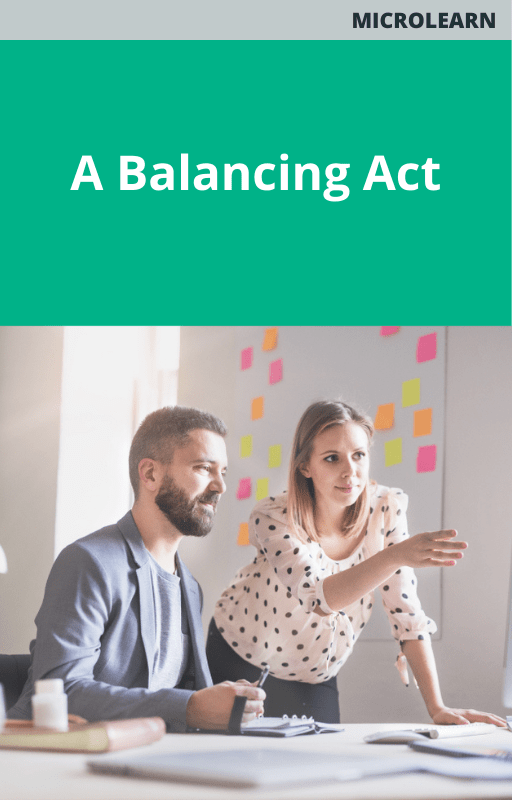 Microlearn A Balancing Act Course