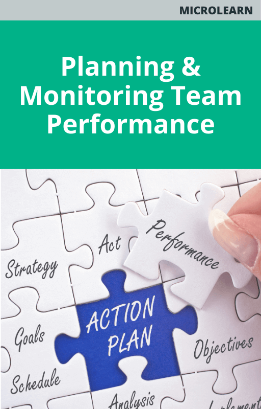 Microlearn Planning and Monitoring Team Performance