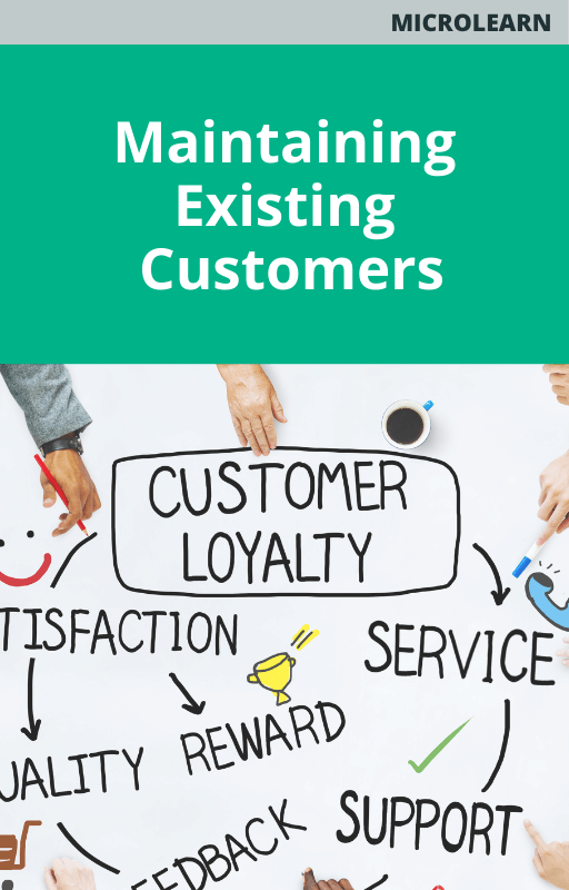 Microlearn Maintaining Existing Customer Course